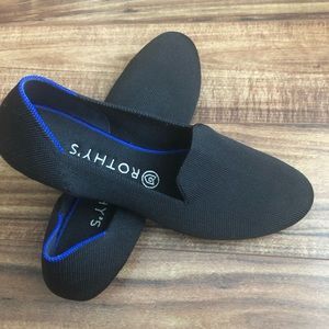 Rothy’s solid black loafers